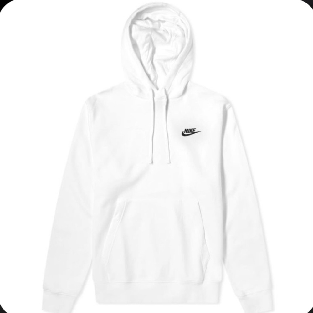 white nike hoodie